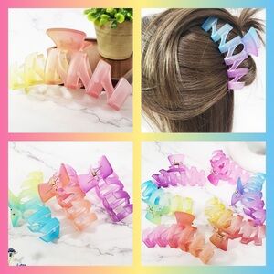 3 for $12 Gradient Hair Claw Clip/Perfect for Spring